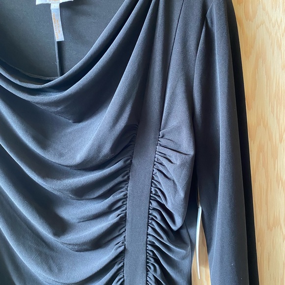 LAUNDRY Matte Jersey Draped Women's Top - Picture 3 of 5